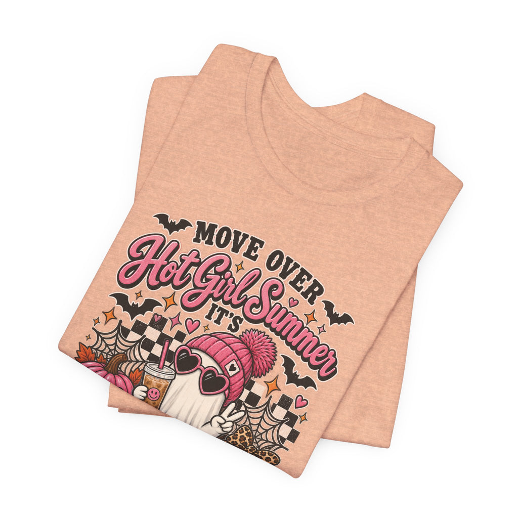 Spooky Bitch Season Halloween Tee — "Move Over Hot Girl Summer" Gnome Pumpkin T-Shirt