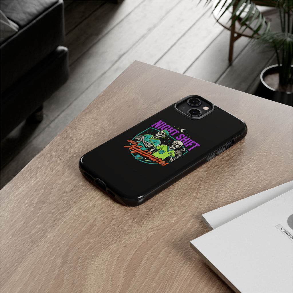 Phone Case — Night Shift and Nightmares Skeleton Nurses (Protective Tough Case)