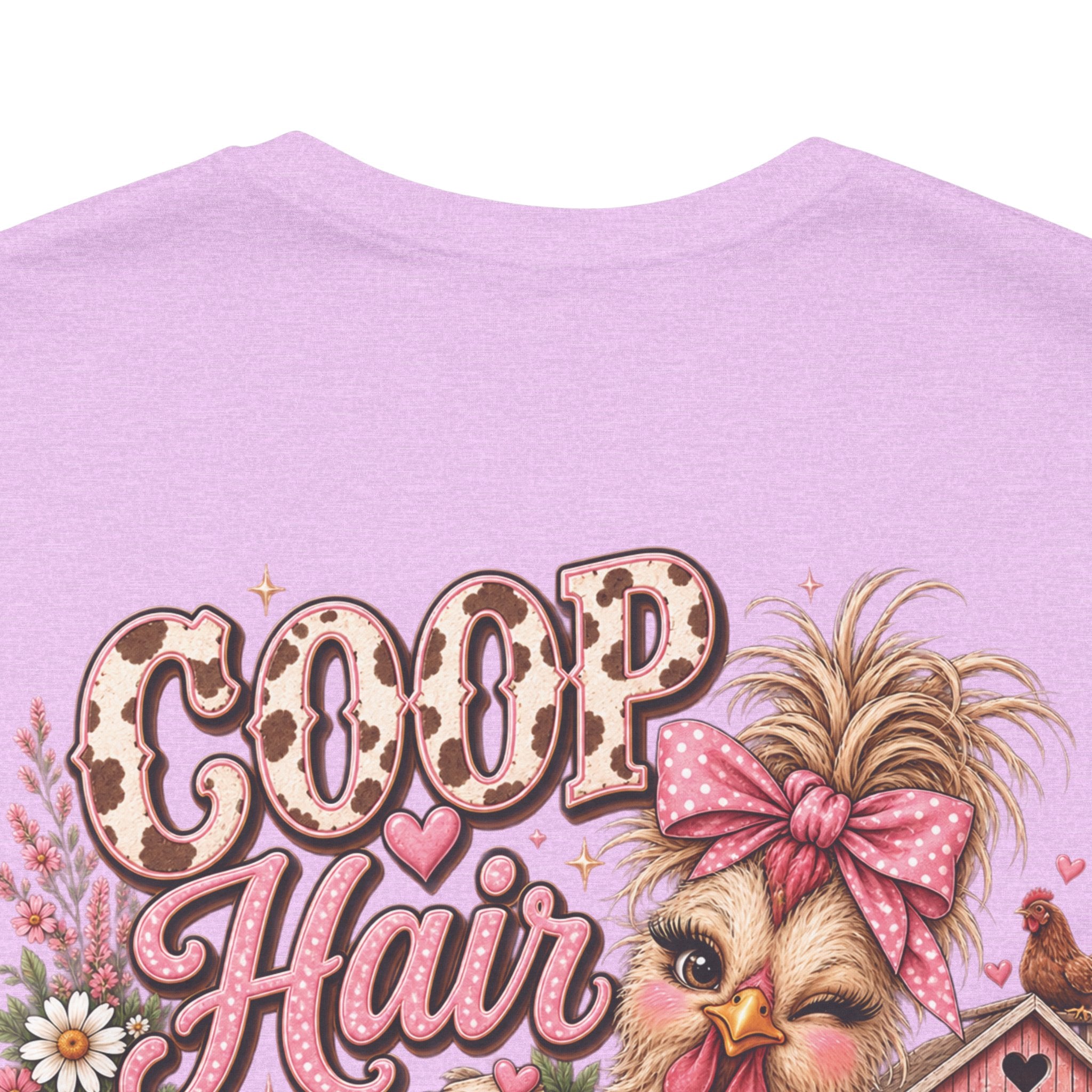 Coop Hair Don’t Care Chickens T‑Shirt – Cute Farm Chick Tee