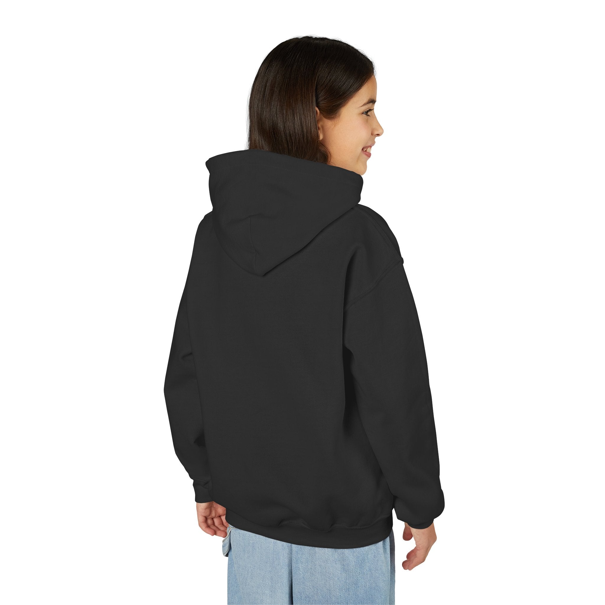 Youth Halloween Ghost Hoodie - "Too Cute to Spook" Kids Pullover
