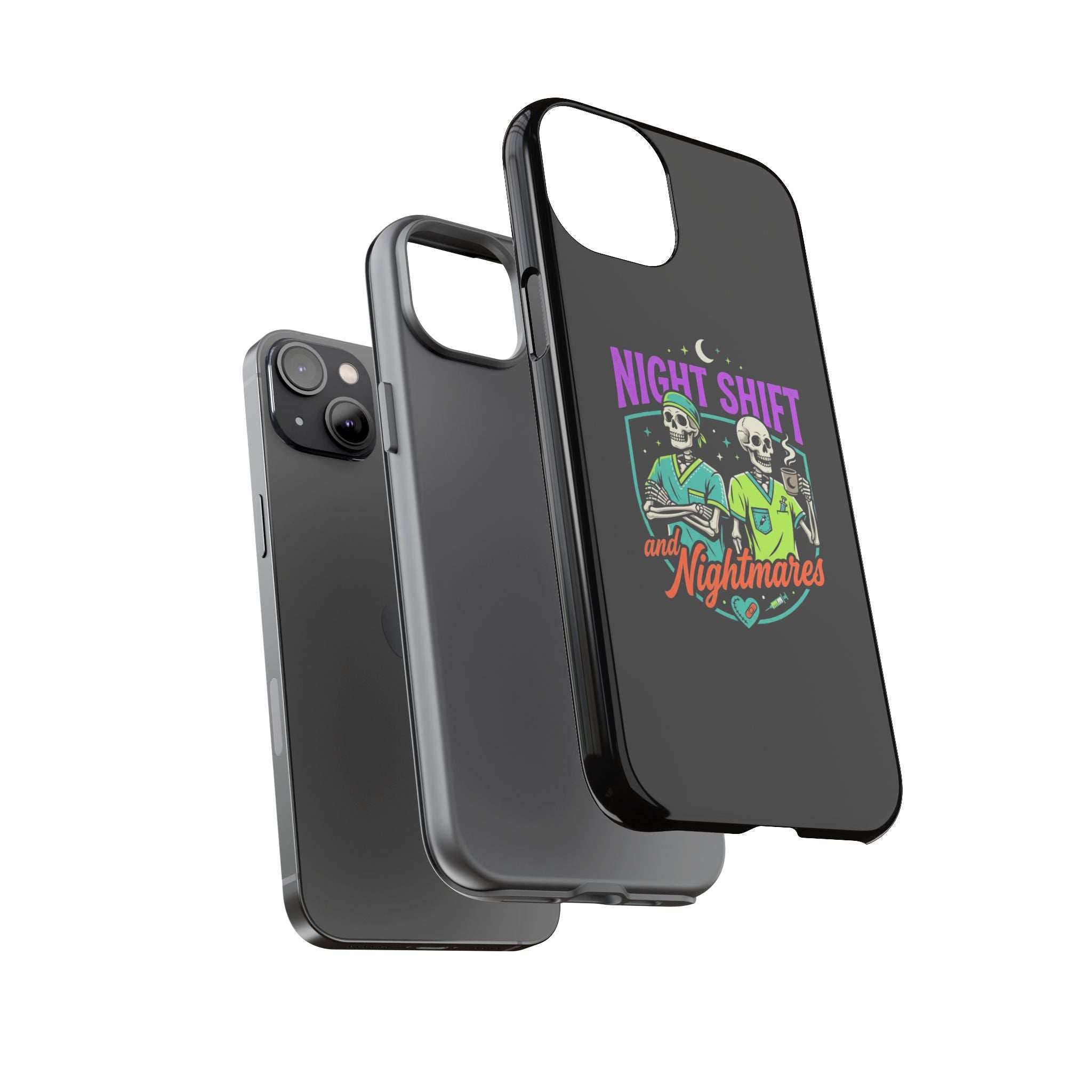 Phone Case — Night Shift and Nightmares Skeleton Nurses (Protective Tough Case)