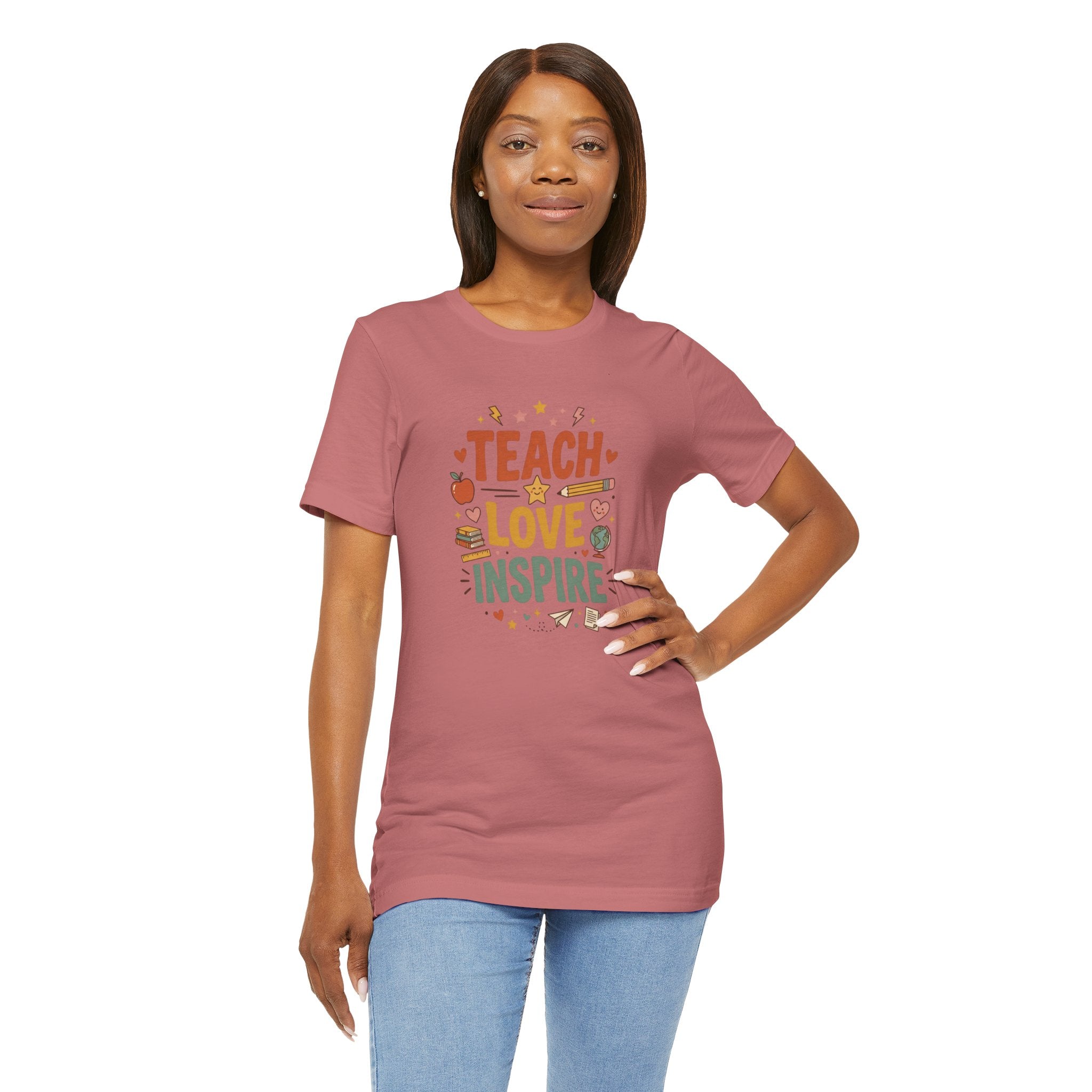 Teach Love Inspire T-Shirt — Teacher Appreciation Gift