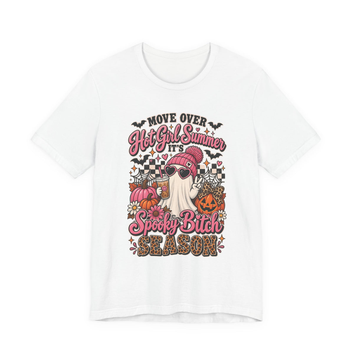 Spooky Bitch Season Halloween Tee — "Move Over Hot Girl Summer" Gnome Pumpkin T-Shirt