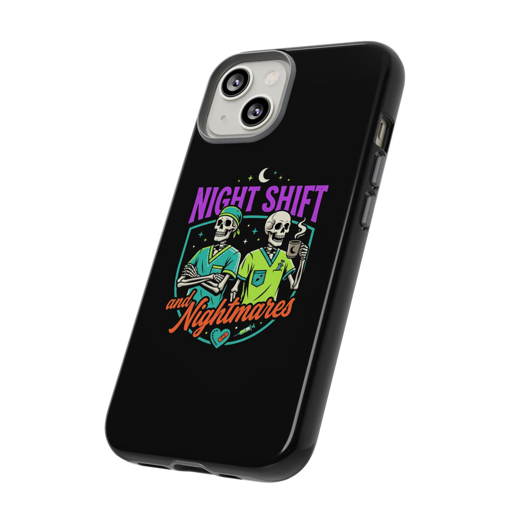 Phone Case — Night Shift and Nightmares Skeleton Nurses (Protective Tough Case)