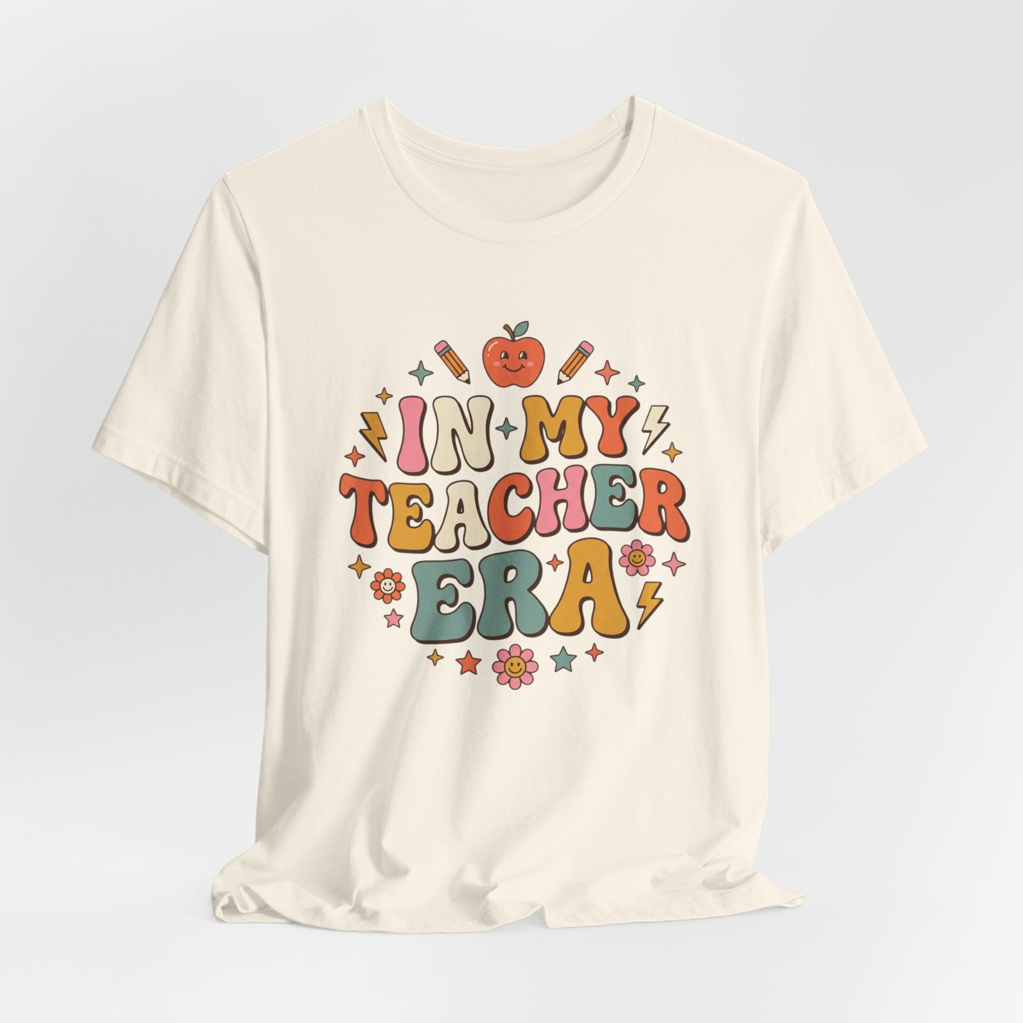 Teacher Tee — "In My Teacher Era" Retro School Graphic T-Shirt
