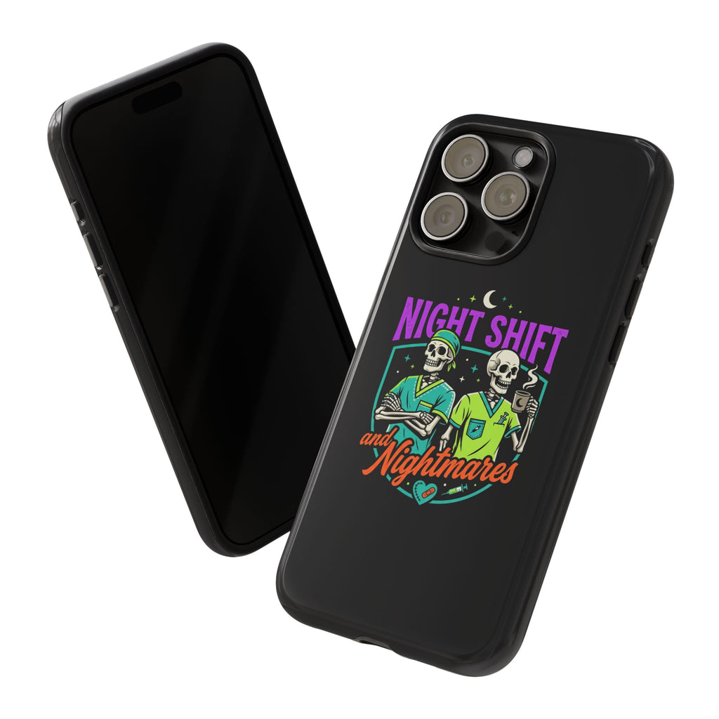 Phone Case — Night Shift and Nightmares Skeleton Nurses (Protective Tough Case)