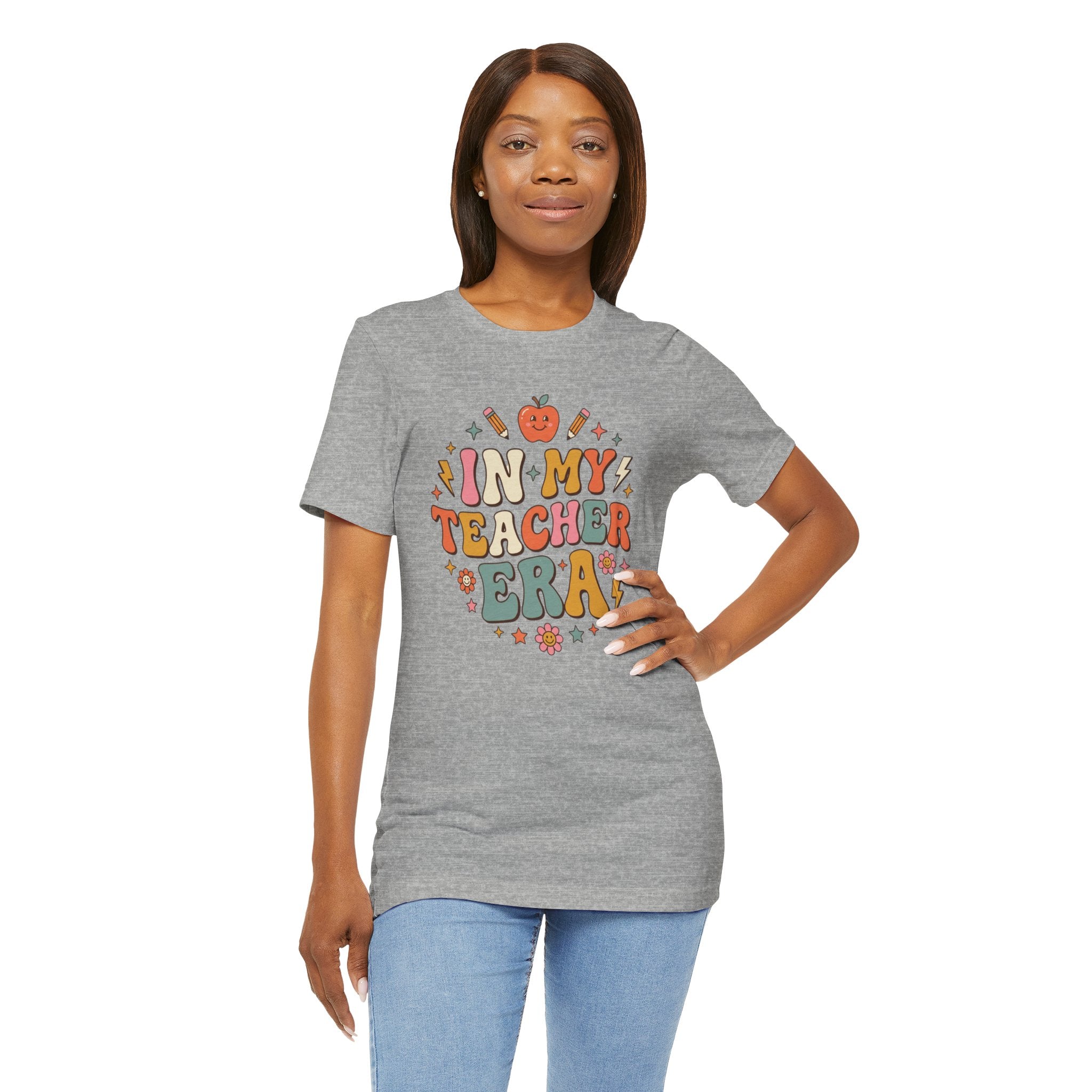 Teacher Tee — "In My Teacher Era" Retro School Graphic T-Shirt