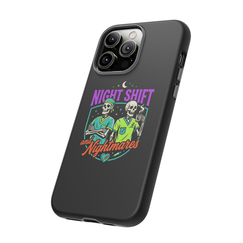 Phone Case — Night Shift and Nightmares Skeleton Nurses (Protective Tough Case)