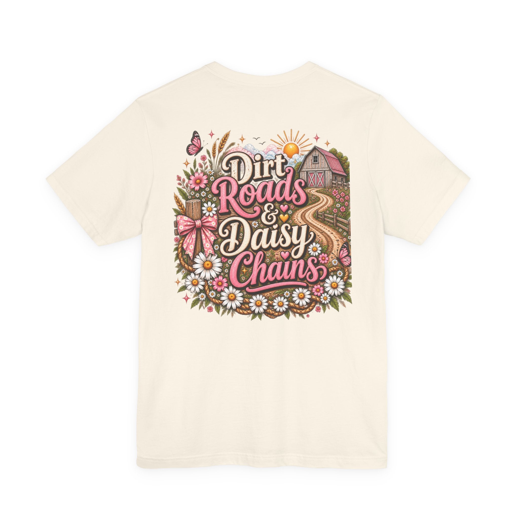 Dirt Roads & Daisy Chains Tee — Floral Country Graphic T-Shirt